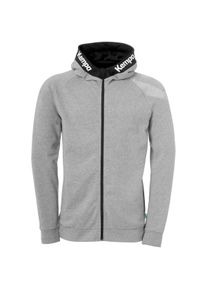 Trainingsjacke Kempa "Kapuzenjacke Core 26", Herren, Gr. XL, schwarz grau melange, Obermaterial: 60% Baumwolle CO. 40% Polyester Pol. recyc.., Jacken Trainingsjacke