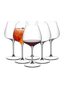 Rotweinglas "Pinot Noir / Nebbiolo Weingl&auml;ser Grape 750 ml 6er Set transparent", bunt (transparent), B:11,1cm H:23,5cm &Oslash;:11,1cm, Glas, RIEDEL THE WINE GLASS COMPANY, Trinkgef&auml;&szlig;e, Rotweinglas, Sp&uuml;lmaschinengeeignet