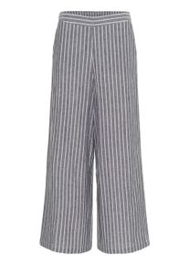 Stoffhose Kaffe "Casual Hose BPmalena", Damen, Gr. 46, N-Gr, schwarz melange, wei&szlig; stripe, Obermaterial: 100% Baumwolle CO., Hosen Stoffhose