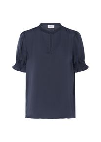 Langarmhemd Saint Tropez "Langarm - Hemd NunniSZ", Damen, Gr. M, N-Gr, blau (eclipse), Obermaterial: 100% Polyester PES., Hemden Langarmhemd