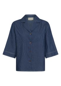 Jeansbluse Cream "Jeanshemd CRAgate", Damen, Gr. 38, rossland pinstriped denim, Obermaterial: 71% Baumwolle CO. 29% Polyester PES., Blusen Jeansbluse