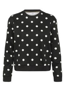 Strickpullover Saint Tropez "Strickpullover ZagnaSZ", Damen, Gr. XL, schwarz ice big dot, Obermaterial: 65% Baumwolle CO. 35% Polyester PES., Pullover Strickpullover