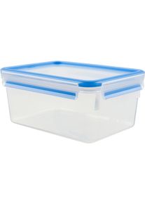 Frischhaltedose Emsa "Clip&Close", blau, B:19,5cm H:11cm L:26,5cm, Polyprophylen (PP), Lebensmittelaufbewahrungsbeh&auml;lter, Frischhaltedose, Made in Germany, mikrowellengeeignet, (6 Dosen m. Deckel)