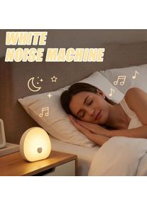 RGB Sleep White Noise Machine with Soothing Sound Touchable Rechargeable LED Night Light Relaxing Audio & Sleep Lamp for Baby
