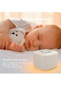Baby White Noise Machine Smart Cry Detection, 30 Soothing Sounds Night Light Timer Rechargeable Portable Sound Machine for Sleep