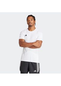 Laufshirt adidas Performance "ADIZERO ESSENTIALS RUNNING", Herren, Gr. L, wei&szlig;, Obermaterial: 100% Polyester, normal, Rundhals, Shirts Laufshirt