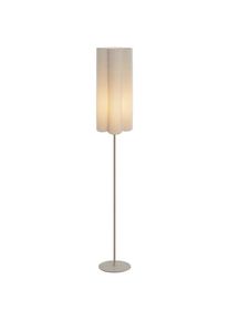Novel Stehleuchte, Beige, Metall, Kunststoff, Textil, Abstraktes, 150 cm, RoHS, CE, Fu&szlig;schalter, Textilschirm, Lampen & Leuchten, Innenbeleuchtung, Stehlampen, Stehlampen