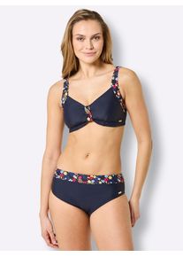 B&uuml;gel-Bikini feel good, Damen, Gr. 52, Cup E, blau (marine, bedruckt), Elasthan, Polyamid, Bikini-Sets B&uuml;gel-Bikini
