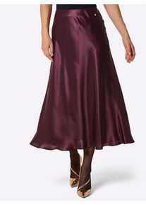 Webrock CREATION L PREMIUM, Damen, Gr. 42, lila (burgund), 70% Viskose, 30% Seide, unifarben, lang, R&ouml;cke Webrock