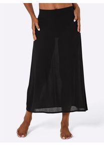 Sommerkleid feel good "Rock", Damen, Gr. 48/50, Normalgr&ouml;&szlig;en, schwarz, 95% Viskose, 5% Elasthan, gemustert, mehrfarbig, knielang, Kleider Sommerkleid