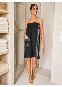 Kilt feel good Gr. 2, schwarz, beige, 2, Baumwolle, Hausm&auml;ntel, Kilt
