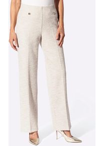 Marlene-Hose Lady, Damen, Gr. 25, Kurzgr&ouml;&szlig;en, sand, 79% Polyester, 20% Baumwolle, 1% Elasthan, unifarben, Hosen Marlene-Hose