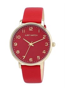 Quarzuhr Lady, rot, Armbanduhren, Damen, Quarzuhr