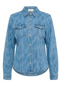 Jeansbluse Cream "Jeanshemd CRMay", Damen, Gr. 34, blau (dundas jacquard denim), Obermaterial: 94% Baumwolle CO. 5% Polyester PES. 1% Elasthan EL., Blusen Jeansbluse