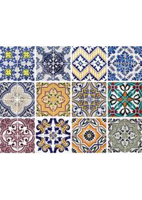 Fliesenaufkleber OTTO HOME "Ornamente", bunt, B:12cm H:15cm, Fliesenaufkleber, Fliesenaufkleber, Stickerfliesen, selbstklebend, Sticker, 12er Set