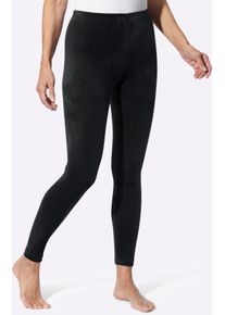 Leggings, Damen, Gr. 50, Normalgr&ouml;&szlig;en, schwarz, 95% Polyester, 5% Elasthan, unifarben, Hosen Leggings
