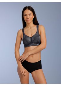 Soft-BH MMTC, Damen, Gr. 75, Cup B, schwarz-wei&szlig; (anthrazit), 49% Polyamid, 39% Polyester, 12% Elasthan, BHs Soft-BH