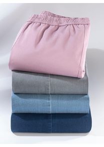 Bequeme Jeans Classic Basics, Damen, Gr. 24, Kurzgr&ouml;&szlig;en, rosa (mauve), 81% Baumwolle, 17% Polyester, 2% Elasthan, unifarben, lang, Jeans Bequeme Jeans