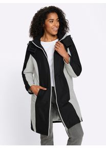 Funktionsmantel Classic Basics, Damen, Gr. 48, schwarz, hellgrau, 100% Polyester, Wattierung:100% Polyester, &Auml;rmelfutter:100% Polyester, M&auml;ntel Funktionsmantel