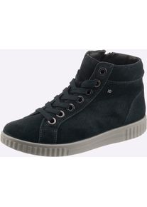 Stiefelette Jomos, Damen, Gr. 42, nachtblau, Veloursleder, Schuhe Stiefelette