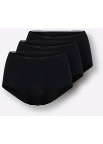 w&auml;schepur Formslip W&Auml;SCHEPUR, Damen, Gr. 52, 3 Stk., schwarz, 95% Baumwolle, 5% Elasthan, Unterhosen Formslip