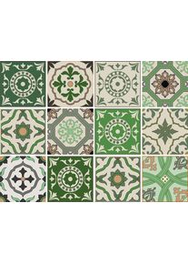 Fliesenaufkleber OTTO HOME "Ornamente", gr&uuml;n, B:15cm H:15cm, Fliesenaufkleber, Fliesenaufkleber, Stickerfliesen, selbstklebend, Sticker, 12er Set