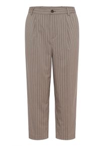 Marlene-Hose Kaffe "Hose KAheather", Damen, Gr. 34, N-Gr, beige (beige pinstripe), Obermaterial: 78% Polyester PES. 20% Viskose CV. 2% Elasthan EL., Hosen Marlene-Hose