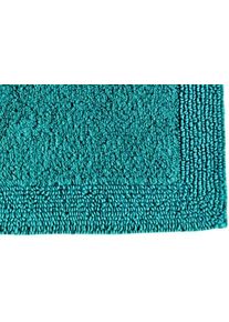 Badematte HEINE HOME Gr. 8, petrol, halbrund (50cm x 80cm ), 1 Stk., Badematten, Badematte