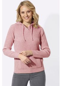 Kapuzenpullover Classic Basics "Langarm-Pullover", Damen, Gr. 52, altrosa, champagner, meliert, 100% Polyacryl, meliert, Pullover Kapuzenpullover