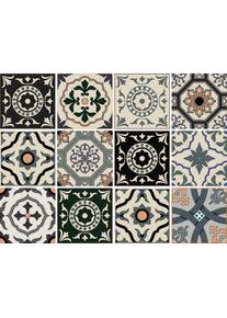 Fliesenaufkleber OTTO HOME "Ornamente", schwarz, B:15cm H:15cm, Fliesenaufkleber, Fliesenaufkleber, Stickerfliesen, selbstklebend, Sticker, 12er Set, Topseller