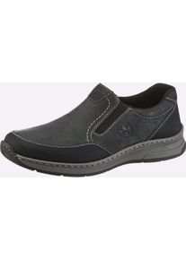 Slipper Rieker, Herren, Gr. 47, graphit, Lederimitat, Basic, Schuhe Slipper