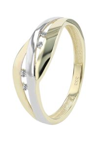 Adelia&acute;s Fingerring ADELIA&acute;S "Adelia's Damen Ring aus 333 Gold mit Zirkonia" Gr. 54, wei&szlig;, Fingerringe, Damen, 54, Fingerring