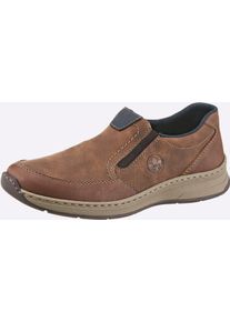 Slipper Rieker, Herren, Gr. 41, camel, Lederimitat, Basic, Schuhe Slipper