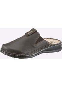 Clog MUBB, Herren, Gr. 46, schoko, Leder, Basic, Schuhe Clog