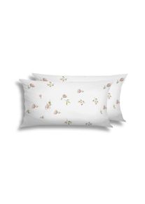 Kissenbez&uuml;ge Florella "Bea rose Edel-Satin, 100% Baumwolle", rose, B:40cm L:80cm, Satin, Obermaterial: 100% Baumwolle CO., Kissenbez&uuml;ge, Kissenbez&uuml;ge