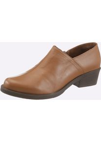 Stiefelette Andrea Conti, Damen, Gr. 42, cognac, Glattleder, Leder, Rindsleder, Schuhe Stiefelette