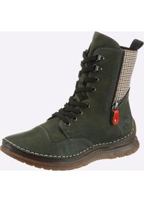 Stiefel Rieker, Damen, Gr. 42, khaki, Textil, Schuhe Stiefel