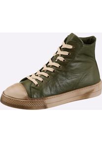 Sneaker Andrea Conti, Damen, Gr. 39, khaki, taupe, Glattleder, Leder, Rindsleder, Schuhe Sneaker