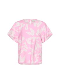 Langarmbluse Kaffe "Langarm-Bluse KAmarlo", Damen, Gr. 34, rosa (pink frosting chalk leafs), Obermaterial: 87% Viskose LENZING ECOVERO CV LenzEcov. 13% Nylon NY., Blusen Langarmbluse