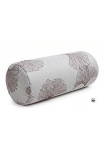 Nackenrolle done. "GINKGO", beige (beige, braun), Leinen, Polyester, Funktionskissen, Nackenrolle, Bedruckt