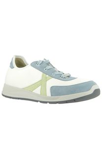 Sneaker VAROMED, Damen, Gr. 7.5, blau (schwarz, bedruckt), Glattleder, Synthetik, Schuhe Sneaker