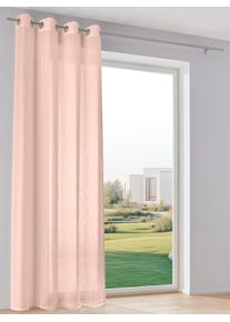 Gardine HEINE HOME Gr. 8, lachs, B:290cm H:245cm, Polyester, Gardinen, Gardine