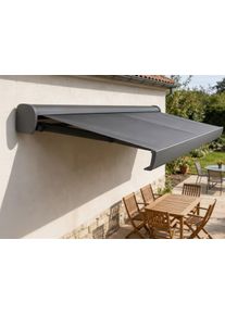 Halbkassettenmarkise Konifera "Madrid Pro", anthrazit, B:295cm, Polyester, Markisen, Halbkassettenmarkise, Premium Markise, Motorisierung & verschiedene Gr&ouml;&szlig;en erh&auml;ltlich