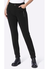 Webhose Heine, Damen, Gr. 34, Normalgr&ouml;&szlig;en, schwarz, 92% Polyester, 8% Elasthan, unifarben, Hosen Webhose