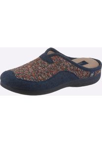 Pantoffel Casual Looks, Damen, Gr. 42, marine, gemustert, Textil, Schuhe Pantoffel