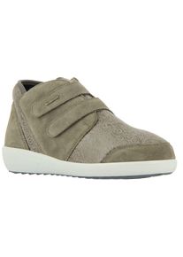 Klettschuh VAROMED, Damen, Gr. 5,5, taupe, Polyester, Veloursleder, Schuhe Klettschuh