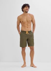 Badeshorts mit seitlicher Tasche, gr&uuml;n, Gr&ouml;&szlig;e 52/54 (L), bonprix