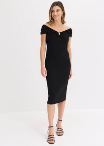 Minikleid, schwarz, Gr&ouml;&szlig;e 52, bonprix