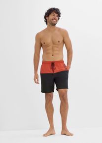 Badeshorts mit Colorblocking, rot, Gr&ouml;&szlig;e 64/66 (3XL), bonprix