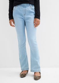 bonprix Blugi cu elastic &icirc;n talie Mid Waist (set/2 perechi), albastru, 170